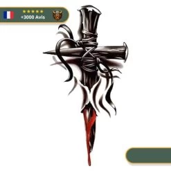 Tatouage Temporaire Viking<br> Croix Païenne