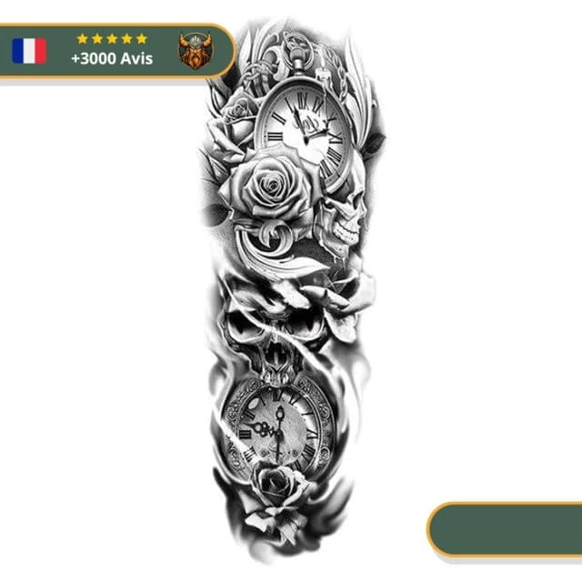 Tatouage Temporaire Viking<br> Éternité à Hel 1 Tatouage Temporaire Viking<br> Éternité à Hel