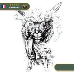 Tatouage Temporaire Viking<br> Guerrier Valeureux