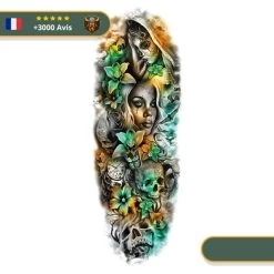 Tatouage Temporaire Viking<br> Hela Vivant à Hel