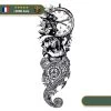 Tatouage Temporaire Viking<br> Loki Rendant Fou Les Morts
