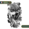 Tatouage Temporaire Viking<br> Loup Scandinave Fenrir Provoquant