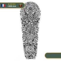 Tatouage Temporaire Viking<br> Mjöllnir Et Vegvisir