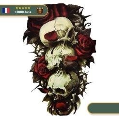 Tatouage Temporaire Viking<br> Mort Et Vie