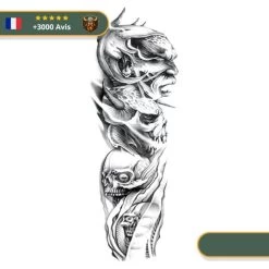 Tatouage Temporaire Viking<br> Morts Venant De Hel