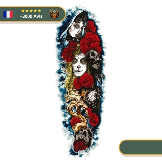 Tatouage Temporaire Viking<br> Morts à Hel 1 Tatouage Temporaire Viking<br> Morts à Hel