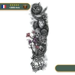 Tatouage Temporaire Viking<br> Mort Sur Yggdrasil