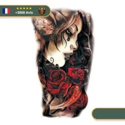 Tatouage Temporaire Viking<br> Hela En Pleurs