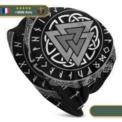 Bonnet Valknut | Noir Et Blanc