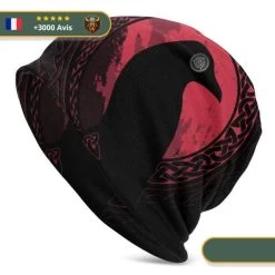 Bonnet Corbeau Légend | Rouge Et Noir