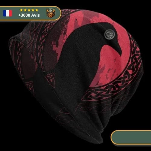 Bonnet Corbeau Légend | Rouge Et Noir 3 Bonnet Corbeau Légend | Rouge Et Noir – Image 3