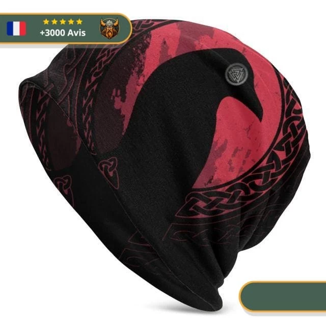 Bonnet Corbeau Légend | Rouge Et Noir 2 Bonnet Corbeau Légend | Rouge Et Noir – Image 2