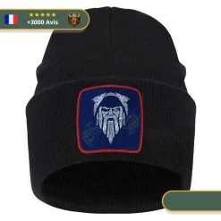 Bonnet Guerrier Borgne | Noir Et Rouge