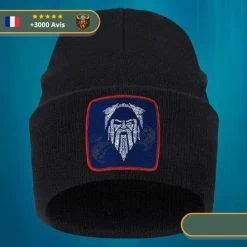 Bonnet Guerrier Borgne | Noir Et Rouge -Viking Soldes Magasin Viking casquette en m tal pour hommes et femmes Streetwear Bonnet noir d contract nouvelle collection.jpg 640x640 e141d483 508f 4c5e 884d 5985298546c1 removebg preview 600px