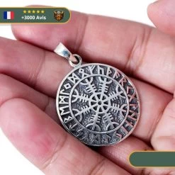 Pendentif Aegishjalmur | Argent -Viking Soldes Magasin aegishjalmur pendentif