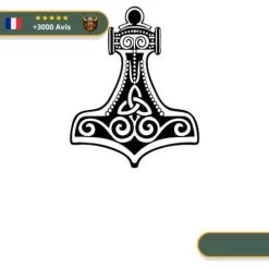Stickers Mjollnir | Noir Et Blanc