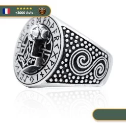 Bague Mjöllnir Authentique | Argent 7 Bague Mjöllnir Authentique | Argent -Viking Soldes Magasin bague argent marteau de thor