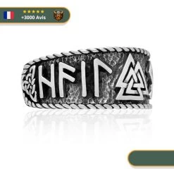 Bague Viking Du Jarl | Argent -Viking Soldes Magasin bague chef viking