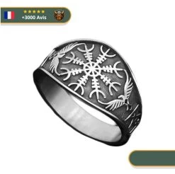 Bague Viking Corbeau Viking