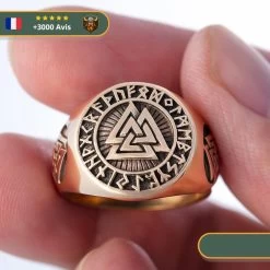 Runes Valknut -Viking Soldes Magasin bague viking valknut runique