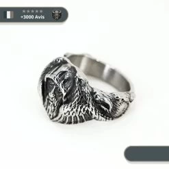 Bague Viking Odin -Viking Soldes Magasin bague odin argent