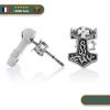 Boucles D'Oreilles Marteau De Thor | Argent