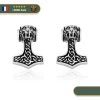 Boucles D'Oreilles Mjöllnir | Argent