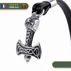 Bracelet Marteau De Thor Mjöllnir | Argent -Viking Soldes Magasin bracelet homme marteau thor