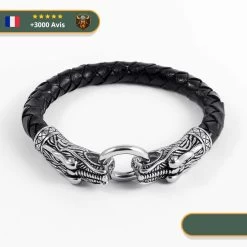 Bracelet Viking Serpent Jörmungandr | Argent