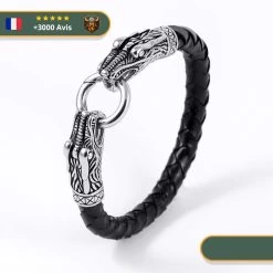 Bracelet Viking Serpent Jörmungandr | Argent -Viking Soldes Magasin bracelet serpent argent