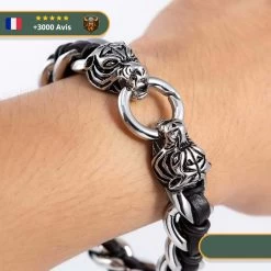 Bracelet Viking Tête De Tigre | Argent -Viking Soldes Magasin bracelet tigre