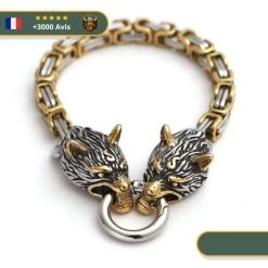 Bracelet Viking Loup Fenrir -Viking Soldes Magasin braceletvikingloupfenrir