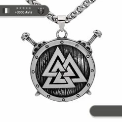Collier Viking Bouclier Valknut