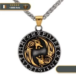 Collier Viking Fenrir & Runes