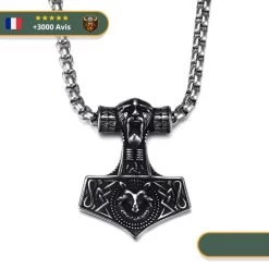 Collier Viking Mjlonir -Viking Soldes Magasin collier mjlonir
