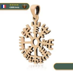 Collier Viking Vegvisir -Viking Soldes Magasin collier vegvisir bronze