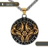 Collier Viking Corbeaux & Valknut