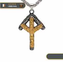 Collier Viking Rune Algiz