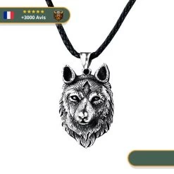 Collier Viking Tête De Loup