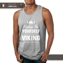 Débardeur Musculation You Can Be Viking -Viking Soldes Magasin debardeur musculation gris