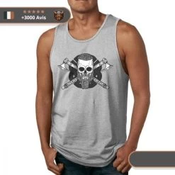 Débardeur Musculation Ragnar -Viking Soldes Magasin debardeur ragnar gris