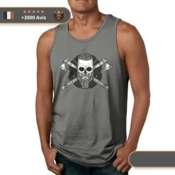 Débardeur Musculation Ragnar -Viking Soldes Magasin debardeur ragnar gris fonce