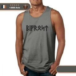 Débardeur Musculation Runes -Viking Soldes Magasin debardeur rune viking gris fonce