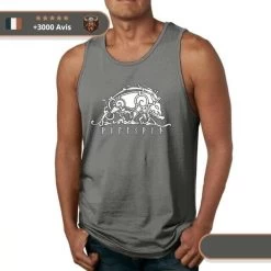 Débardeur Musculation Sanglier 7 Débardeur Musculation Sanglier -Viking Soldes Magasin debardeur sanglier gris fonce