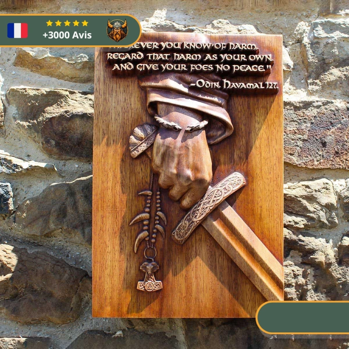 Art Mural Viking Combattant D'Odin 2 Art Mural Viking Combattant D'Odin – Image 2