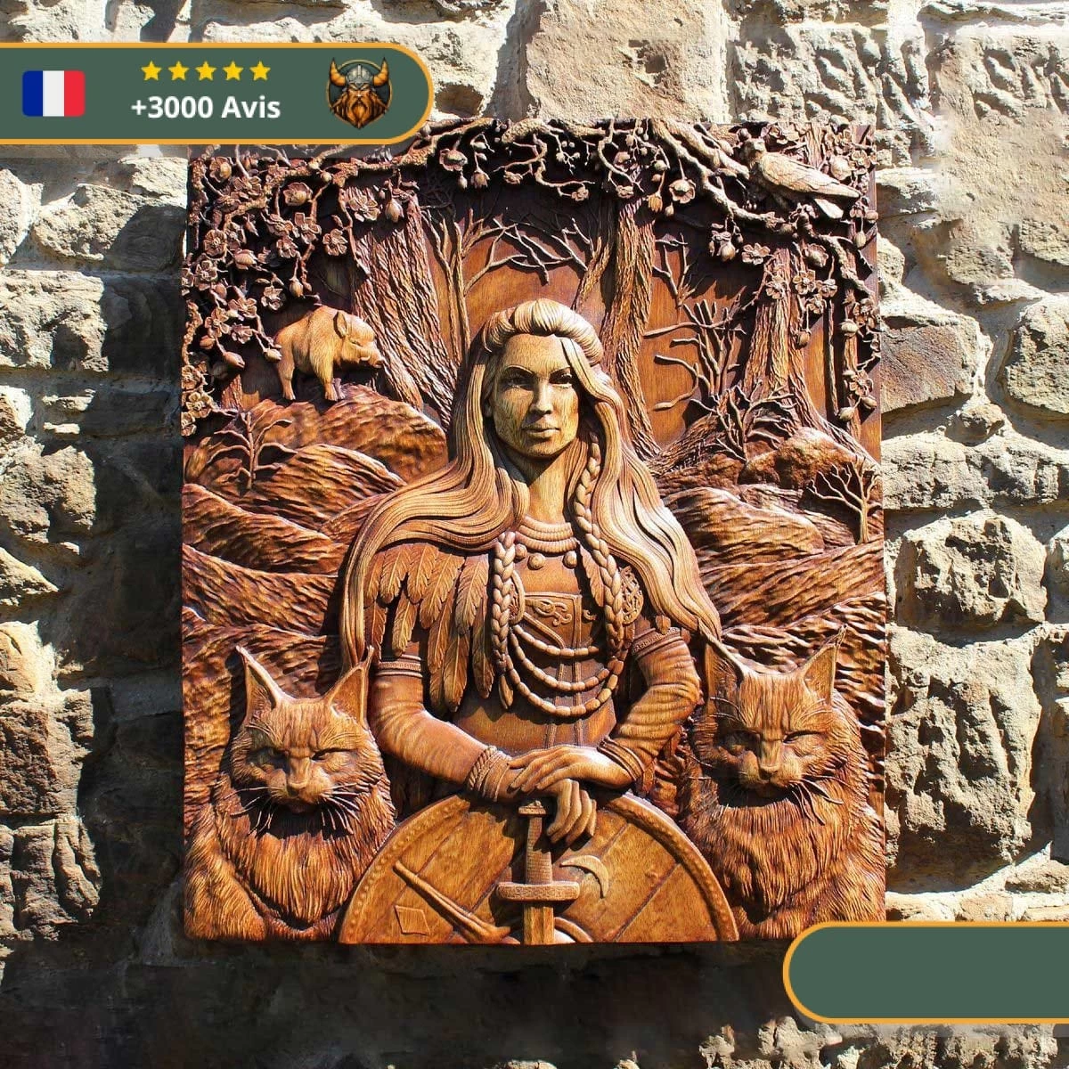 Art Mural Viking Déesse Freyja 2 Art Mural Viking Déesse Freyja – Image 2