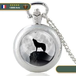 Montre à Gousset Viking Loup Akela 7 Montre à Gousset Viking Loup Akela -Viking Soldes Magasin montre gousset loup akela argent