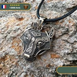 Pendentif Tête De Loup Viking Fenrir | Bronze -Viking Soldes Magasin pendentif loup viking