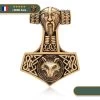 Pendentif Marteau De Thor Mjöllnir | Bronze