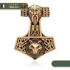 Pendentif Marteau De Thor Mjöllnir | Bronze